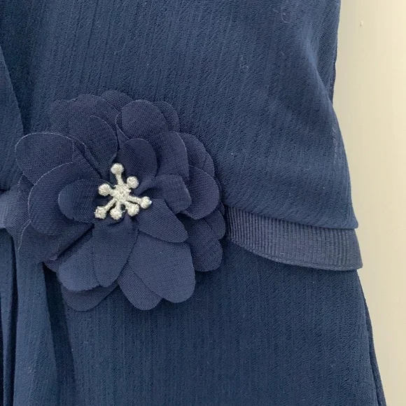 Carter’s, 12-18M, Darling Little Navy Dress, Silky Flowing Delicate Fabric - Picture 5 of 12